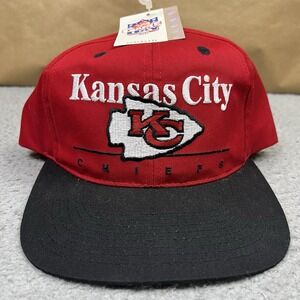 Vintage Kansas City Chiefs Snapback Hat Cap NFL Game Day Embroidered